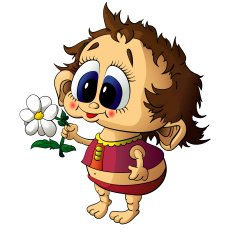 Girl with flower N4