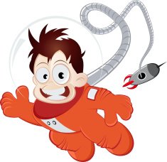 funny cartoon astronaut