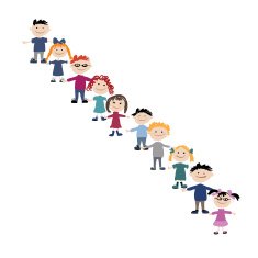 Funny children sketch for your design