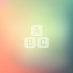 toy cube icon on blurred background