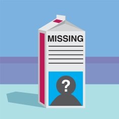 Missing Person Milk Carton