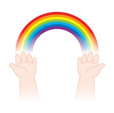 Rainbow in Hands N2