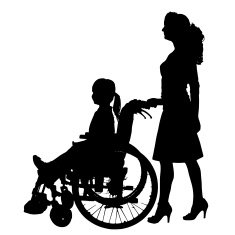 Vector silhouette of family N217