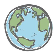 Hand drawn earth Vector EPS8