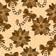 Vector seamless background Christmas and New Year's decorative