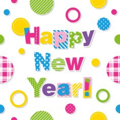 Happy new year greeting card N10