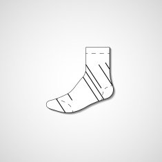 Abstract illustration on sock N50