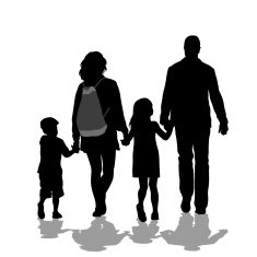 Family Walking Hand In N2