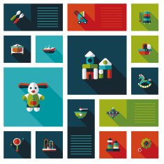 baby ui flat icon with long shadow eps10
