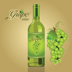 wine packaging with grape