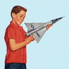 Boy Holding Toy Airplane N2