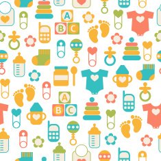 Seamless baby pattern N2