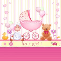 Baby shower card N35