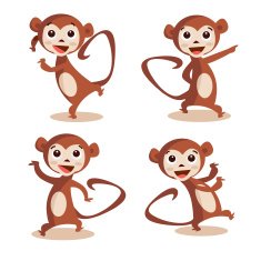 Cute dancing monkey
