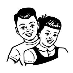 Boy and Girl Posing N2