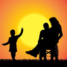 Vector silhouette of family N228