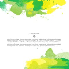 Vector watercolor template N52