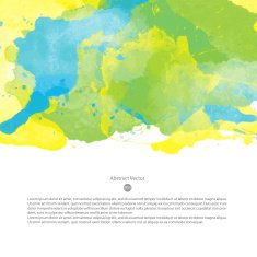 Vector watercolor template N55