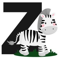 Alphabet Z for Zebra