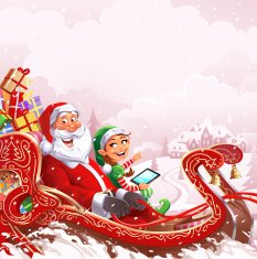 Christmas Sleigh Ride Background