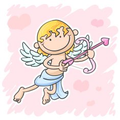 Cupid in valentine days