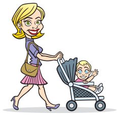 Working Mom With Baby