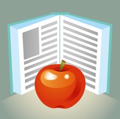 Book And Apple