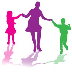 Vector silhouette of family N233