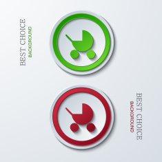 Vector modern circle icons N5