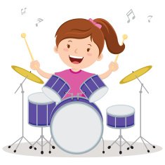 Little drummer girl
