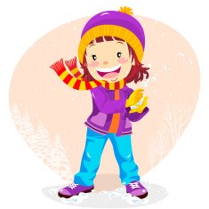 Teenage Girl Build a Snowball in Winter