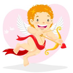 Child Dressed Up As Cupid N2