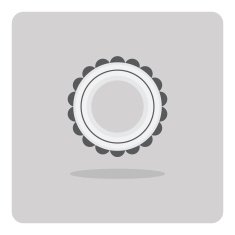 Vector of flat icon swim ring