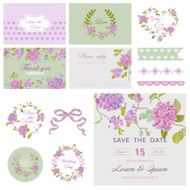 Scrapbook Design Elements - Baby Shower Wedding Flower Theme