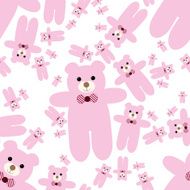 teddy bear seamless pattern