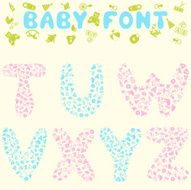 Baby font design N2