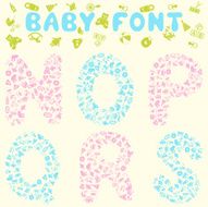 Baby font design N3