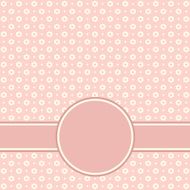 Baby Arrival Card with floral Frame N3