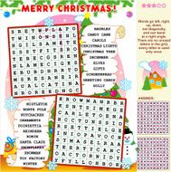 Christmas wordsearch puzzle