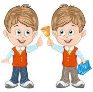 Cute schoolchild