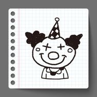 doodle clown N28