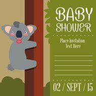 Baby shower card design N18