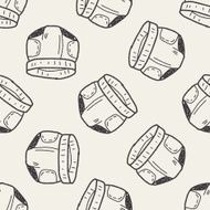 diaper doodle seamless pattern background