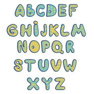 Funny kids colorful alphabet Vector N5