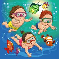 children swim N2