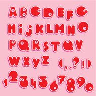 ABC - english alphabet and numerals