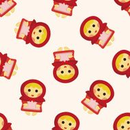 fairytale princess seamless pattern N4