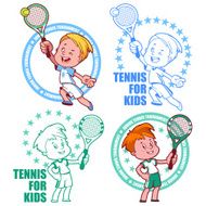Logo for the junior tennis tournament Kids tennis