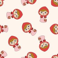 fairytale princess cartoon seamless pattern background N40