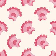 Baby clothes cartoon seamless pattern background N17